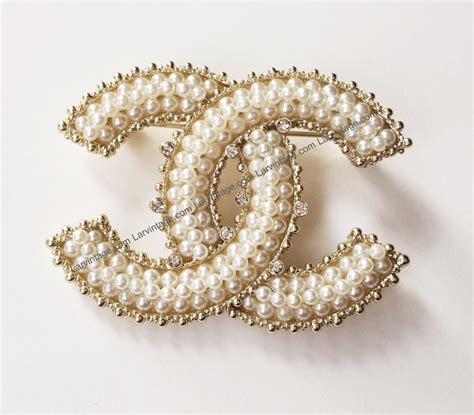 chanel cut-off rhinestone embellished cc brooch|Chanel brooches prices.